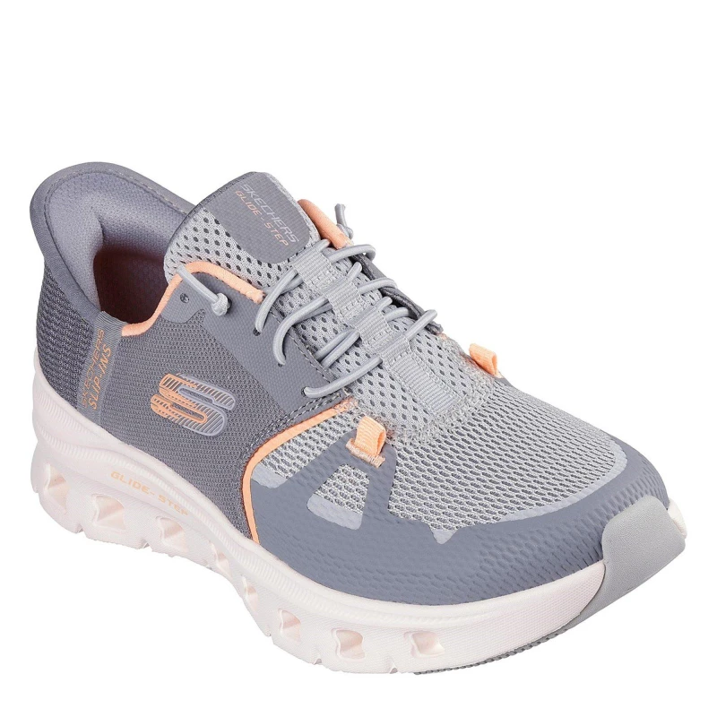 Image of Skechers Glide-Step Pro Slip On Runners Womens - Grey Grey 8