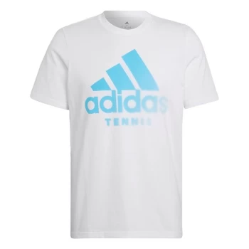 Image of adidas Tennis AEROREADY Graphic T-Shirt Mens - White