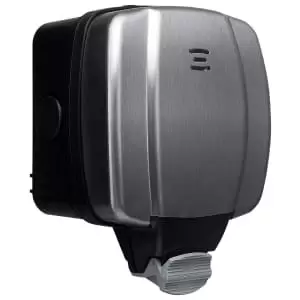 Image of BG Decorative Weatherproof IP66 Single Switched Power Socket - 13A