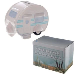 Image of Ted Smith Ceramic Caravan Money Box