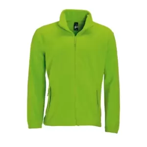 Image of SOLS Mens North Full Zip Outdoor Fleece Jacket (3XL) (Lime)