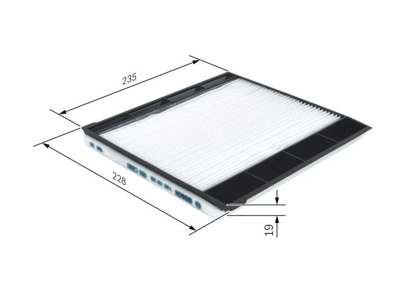 Image of Bosch 1 987 432 226 Pollen filter Particulate Filter Filter,interior air (424)