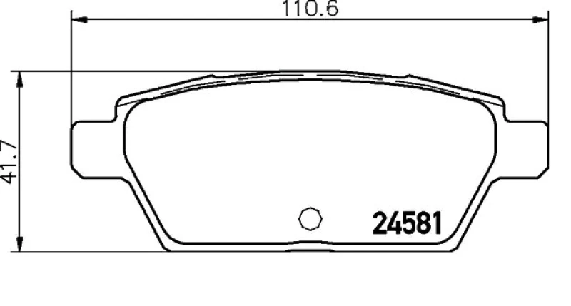 Image of BREMBO Brake pad set BREMBO P 49 051
