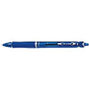 image of Pilot Acroball Retractable Ballpoint Pen Medium 0.4mm Blue Pack of 10