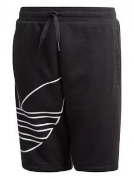 Image of Adidas Originals ChildrenS Big Trefoil Shorts - Black