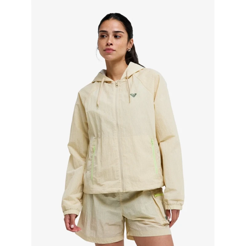 Image of Roxy Womens hoodie jacket Roxy Boundless Spirit Beige Female XS