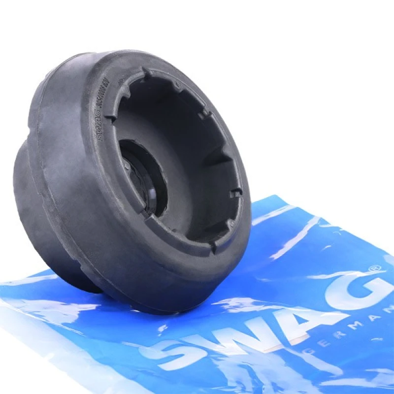 Image of SWAG 30 54 0008 Top strut mount Front Axle, without ball bearing Elastomer Suspension Strut Support Bearing (1180)