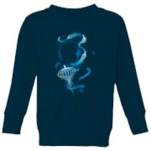 Image of Fantastic Beasts Newt Silhouette Kids Sweatshirt - Navy - 11-12 Years