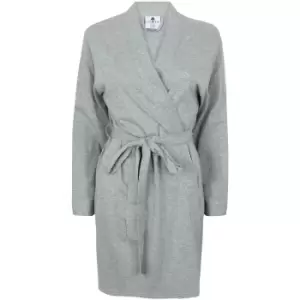 image of Towel City Womens/Ladies Wrap Bath Robe / Towel (180 GSM) (S) (Heather Grey)