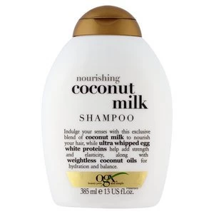 image of OGX Nourishing Coconut Milk Shampoo 385ml