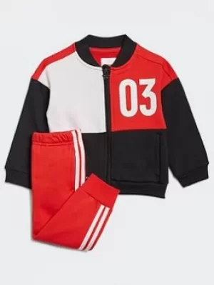 Image of Boys, adidas Disney Mickey Mouse Jogger Set, Black/Red/White, Size 2-3 Years