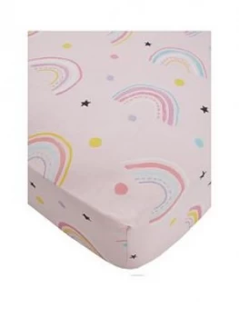 Image of Catherine Lansfield Magical Unicorns Cotton Rich Fitted Sheet
