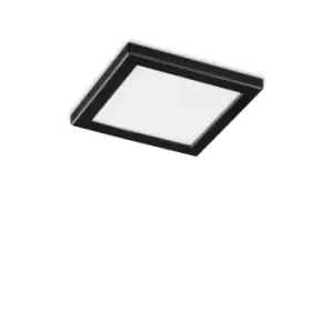 Image of AURA Square LED Recessed Downlight Black, 3000K, Non-Dim