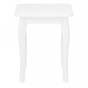 Baroque Dressing Table Stool White