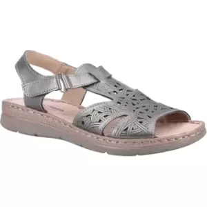 image of Fleet & Foster Womens Ruth Memory Foam Leather Sandals UK Size 6 (EU 39)