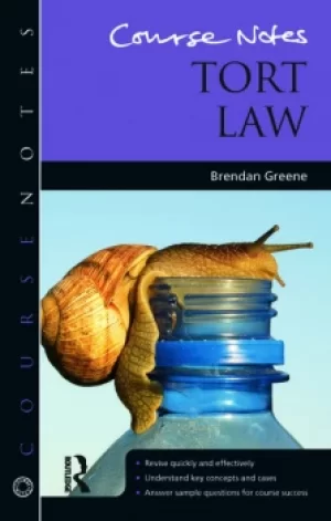 Image of Course Notes: Tort Law