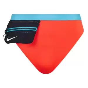 Image of Nike Waisted Bikini Bottom - Red