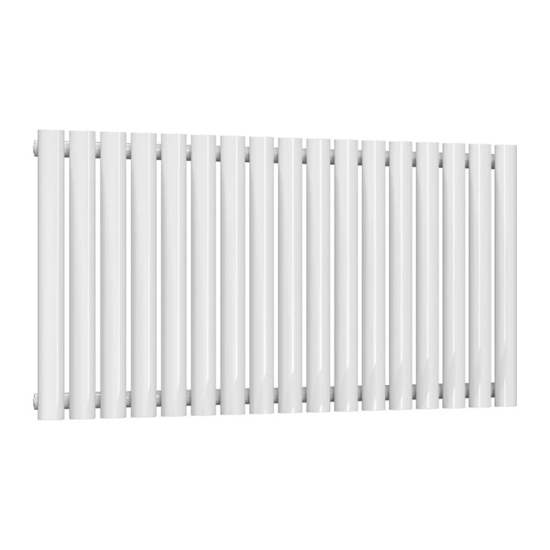 Image of Bathroom Kingdom Neva White Single Oval Horizontal Radiator 550x1003 White Unisex