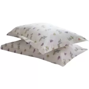 Image of Belledorm Delphine Oxford Pillowcase (1 Pair) (51cm X 76cm) (Multicoloured) - Multicoloured