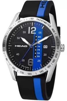 Image of Head Athens 44mm Black/Blue Watch H800202