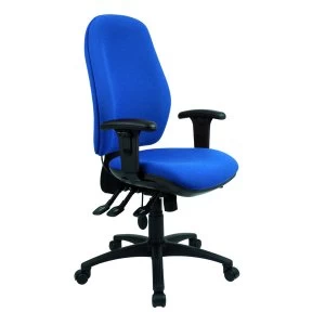 image of Cappela Radial High Back Posture Blue Chair KF03497