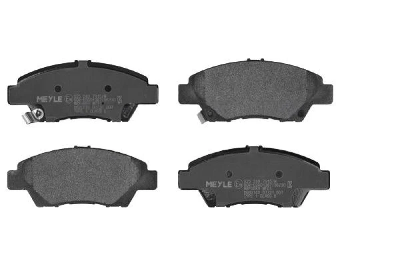 Image of MEYLE 025 249 7915/W Brake pad set Front Axle, with acoustic wear warning, Original Quality, with anti-squeak plate Brake Pad Set,disc brake (402)