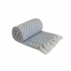 Image of Emma Barclay Casablanca Throw 50 x 60" Silver