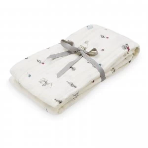 image of Cam Cam Light Printed Swaddle - Holiday