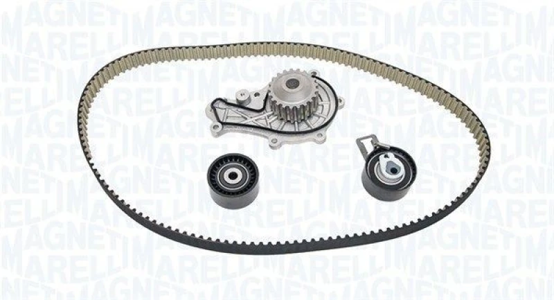 Image of MAGNETI MARELLI Water pump and timing belt kit MAGNETI MARELLI 341406590001