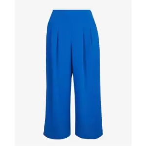 image of Ted Baker Zettah Pleated Culotte Trousers - Blue