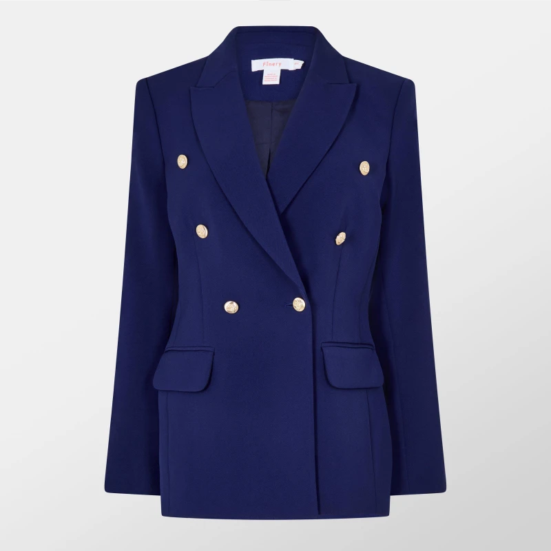 Image of Finery Womens Orla Tailored Lightweight Blazer Navy female 8 (XS)