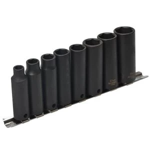 Image of Teng 9386 Deep Impact Socket Set of 8 Metric 3/8in Drive