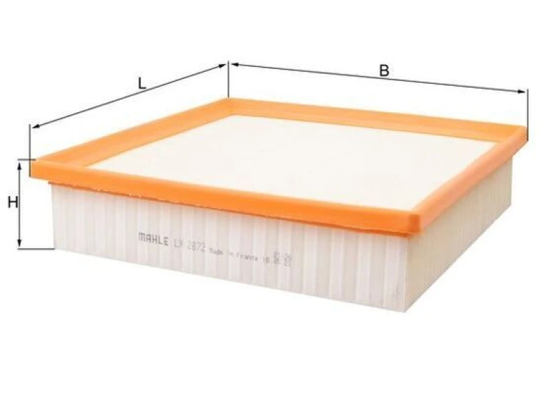 Image of Air filter MAHLE LX 2872