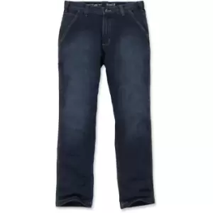 Image of Carhartt Mens Rugged Flex Relaxed Fit Dungaree Denim Jeans Waist 31 (79cm), Inside Leg 34' (86cm)