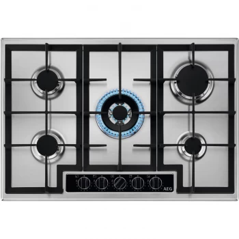 image of AEG HGB75420YM 5 Burner Gas Hob