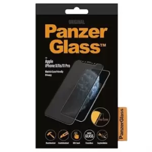 Image of iPhone 11 Pro/XS PanzerGlass Privacy Case Friendly Screen Protector - Black Edge