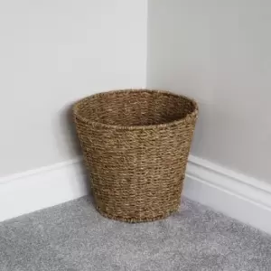 Image of JVL Seagrass Round Bin Natural