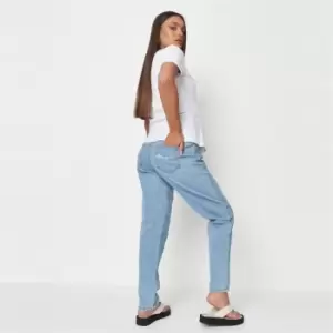 image of Missguided Maternity Mg Back Pocket Riot Jean - Blue