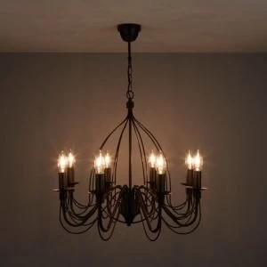 Image of Vas Birdcage Black 8 Lamp Pendant ceiling light