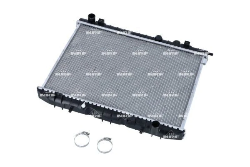 Image of NRF 519532 Engine radiator EASY FIT Brazed cooling fins, Aluminium, with mounting parts Aluminium Radiator,engine cooling (470)