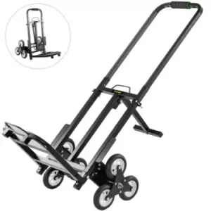 Image of VEVOR Stair Climbing Cart 330lbs Capacity, Portable Folding Trolley with 6 Wheels, Stair Climber Hand Truck With Adjustable Handle For Pulling, All Te