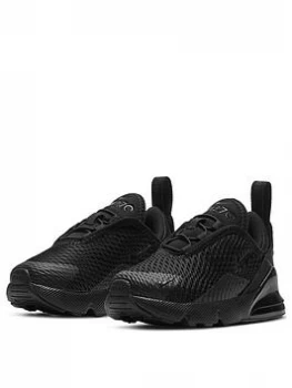 Image of Nike Air Max 270 Infant Trainers - Black, Size 5