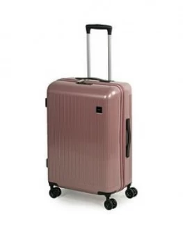 image of Rock Luggage Windsor Medium 8 Wheel Rose Pink Suitcase