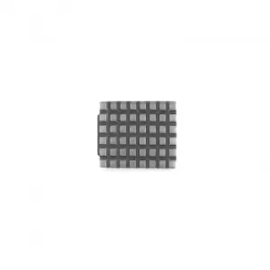 image of Classic Glam Steel Small Grid Link Charm 230108/05