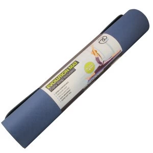 image of Yoga Mad Evolution Yoga Mat 4mm Blue/Grey