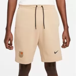 Image of Nike FC Barcelona Tech Fleece Shorts 2022/2023 Mens - Brown