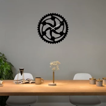 Image of Metal Wall Clock 12 - Black Decorative Metal Wall Clock