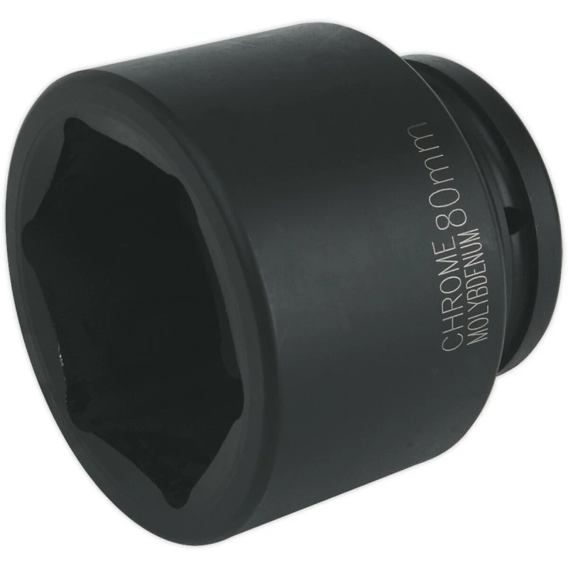 Image of Loops 80mm Forged Impact Socket - 1" Sq Drive - Chromoly Impact Wrench Socket Multi