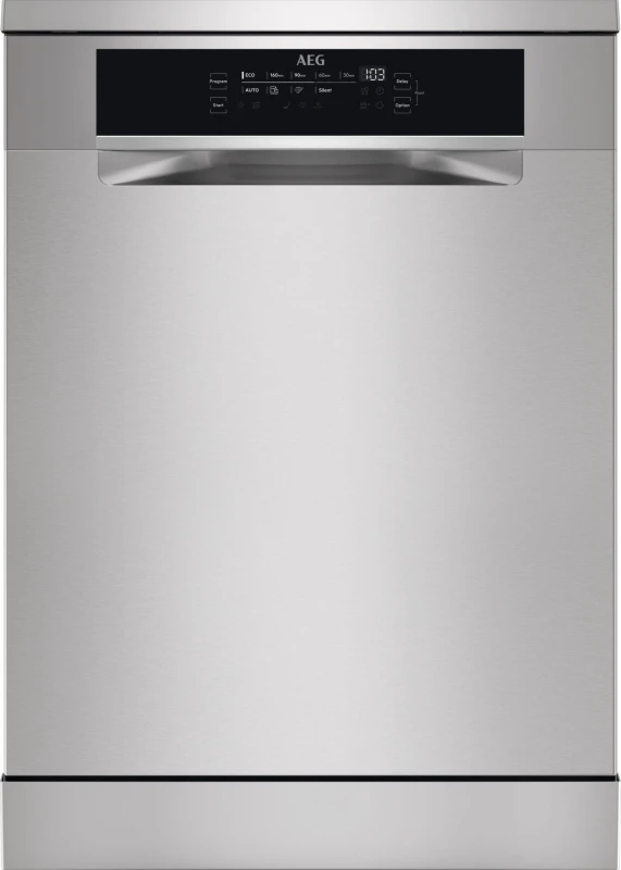 Image of AEG GlassCare FFB76727PM Full Size Dishwasher - Stainless Steel - A Rated