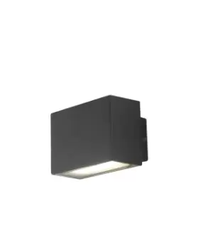 image of Agera Outdoor Integrated LED Aluminum Wall Lamp, Black Matt, IP54, 4000K